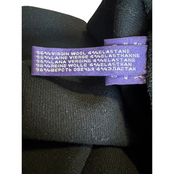 Ralph Lauren Collection Black Riding Pants Equestrian Style Size 12 - Picture 7 of 7